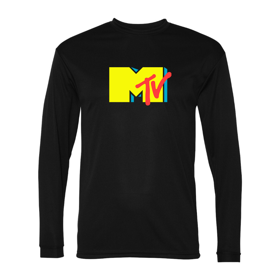 Men's M.T.V Polyester Long Sleeve T-Shirt