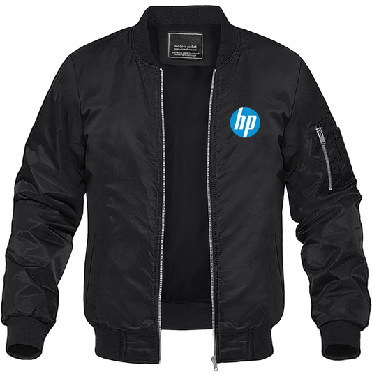 Men's hp Lightweight Bomber Jacket Windbreaker Casual Fall Spring Outdoor Coat