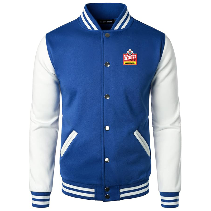 Men's Wendy's Varsity Baseball Jacket Cotton Blend Letterman Jackets