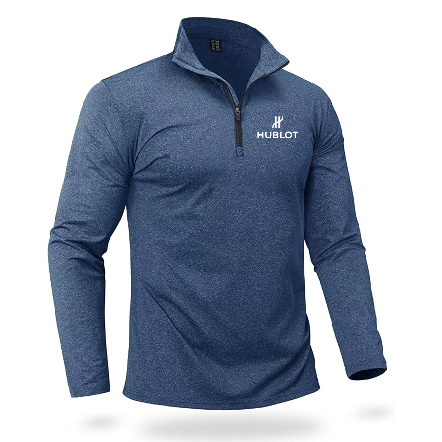 Men's Hublot Boladeci Quarter Zip Pullover Premium Fleece Lined Heather Long Sleeve Golf Shirts Midweight 1/4 Half Zip Sweatshirts