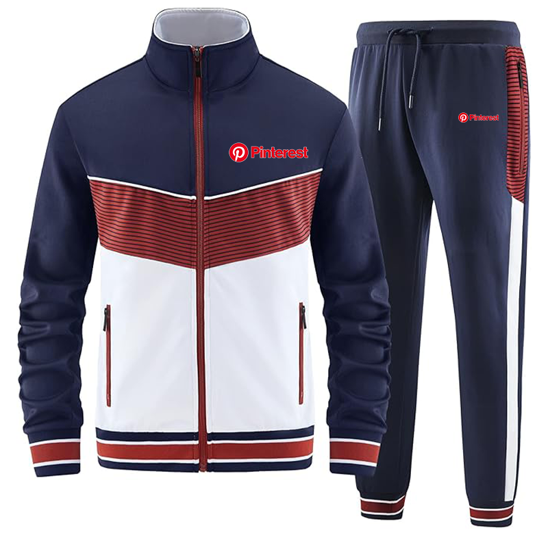 Men's Pinterest ANOTWENER Casual 2 Piece Tracksuit Sets Long Sleeve Full Zip Jacket and Sweatpants Sport Outfits Sweatsuits