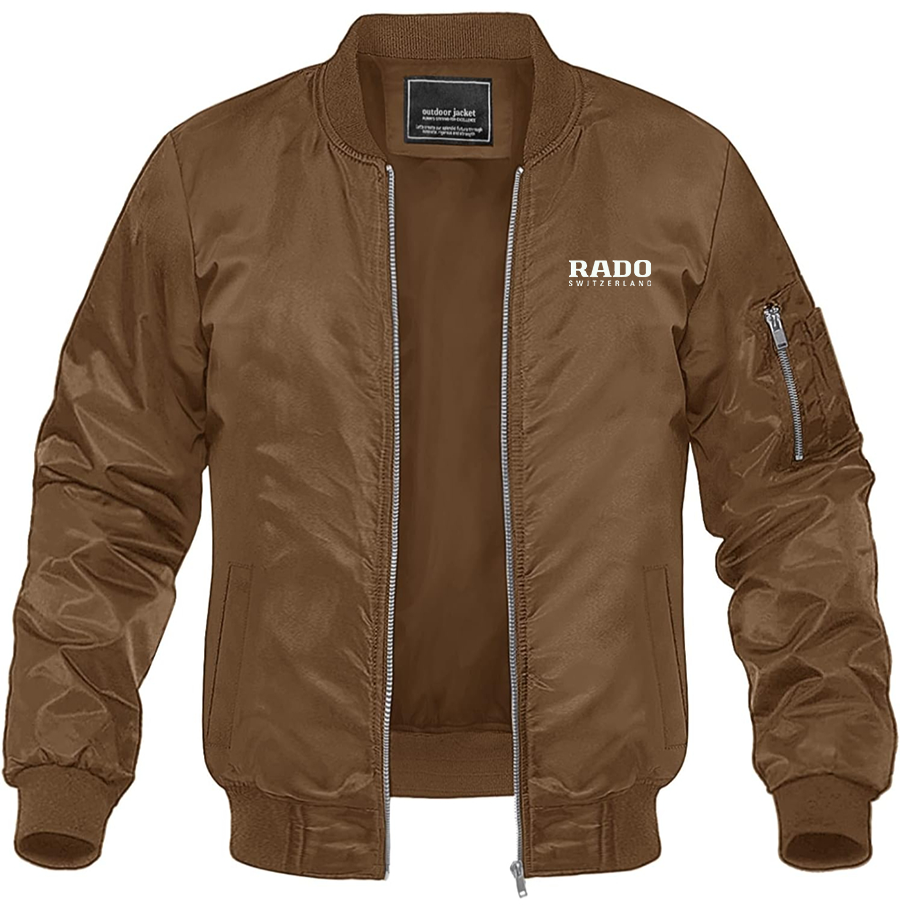 Men's Rado Lightweight Bomber Jacket Windbreaker Casual Fall Spring Outdoor Coat