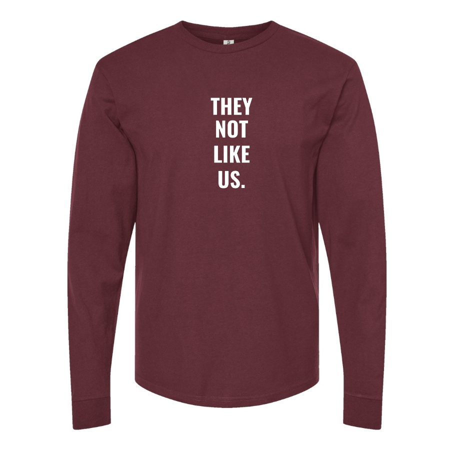Men's They not like us Cotton Long Sleeve T-Shirt