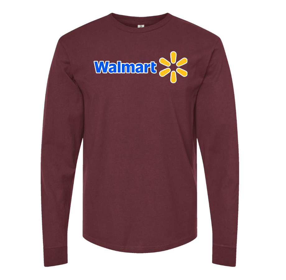 Men's Walmart Cotton Long Sleeve T-Shirt
