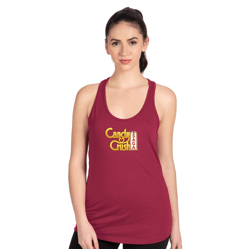 Women's Candy Crush Next Level Ideal Racerback Tank