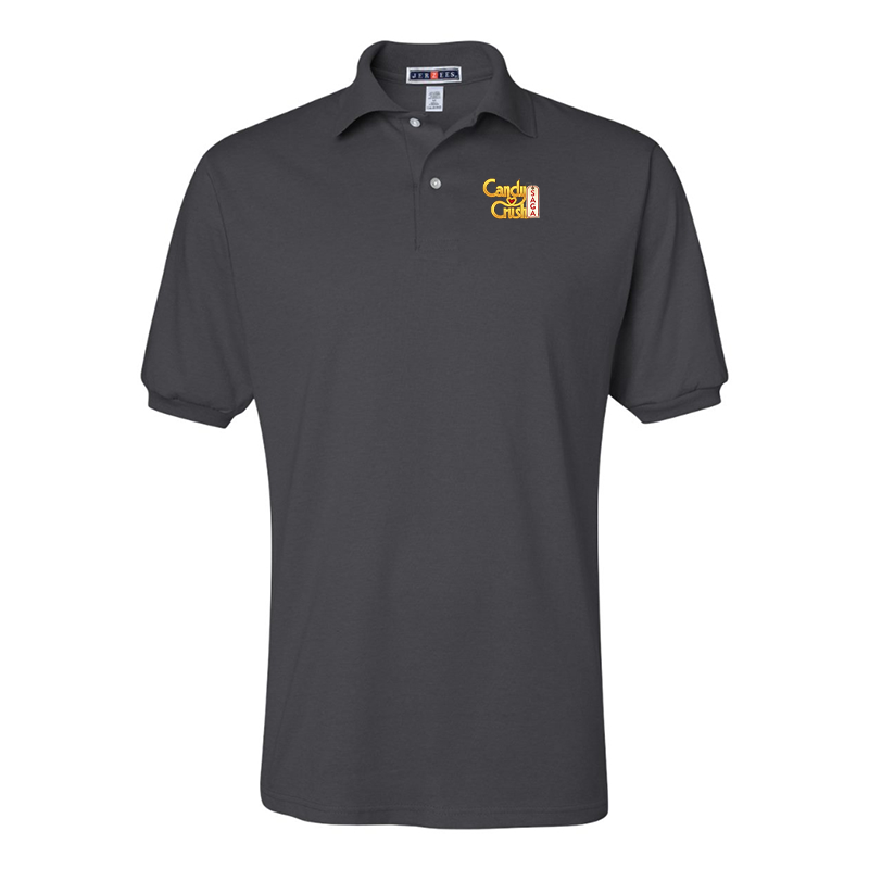 Men's  Candy Crush JERZEES  SpotShield Polo