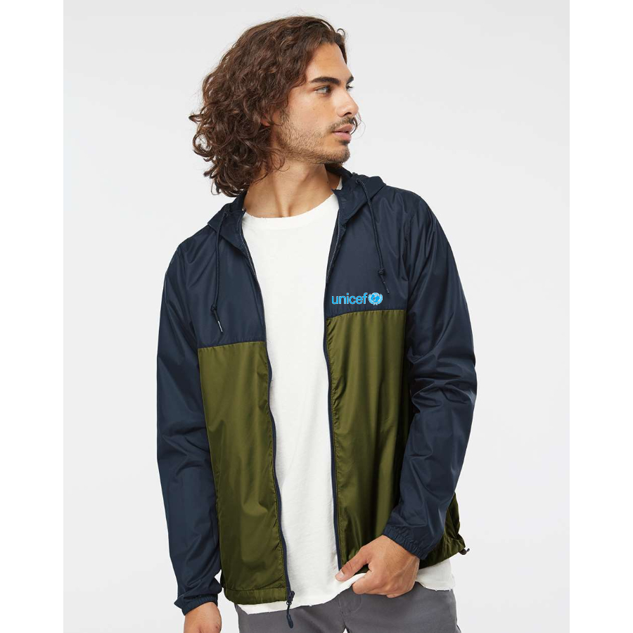 Men's UNICEF Independent Trading Co Lightweight Windbreaker Full-Zip Jacket