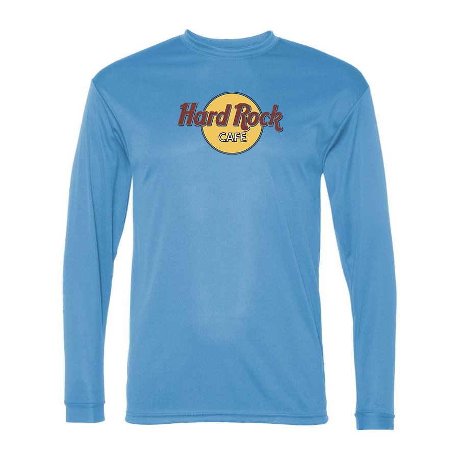 Men's Hard Rock Cafe  Polyester Long Sleeve T-Shirt