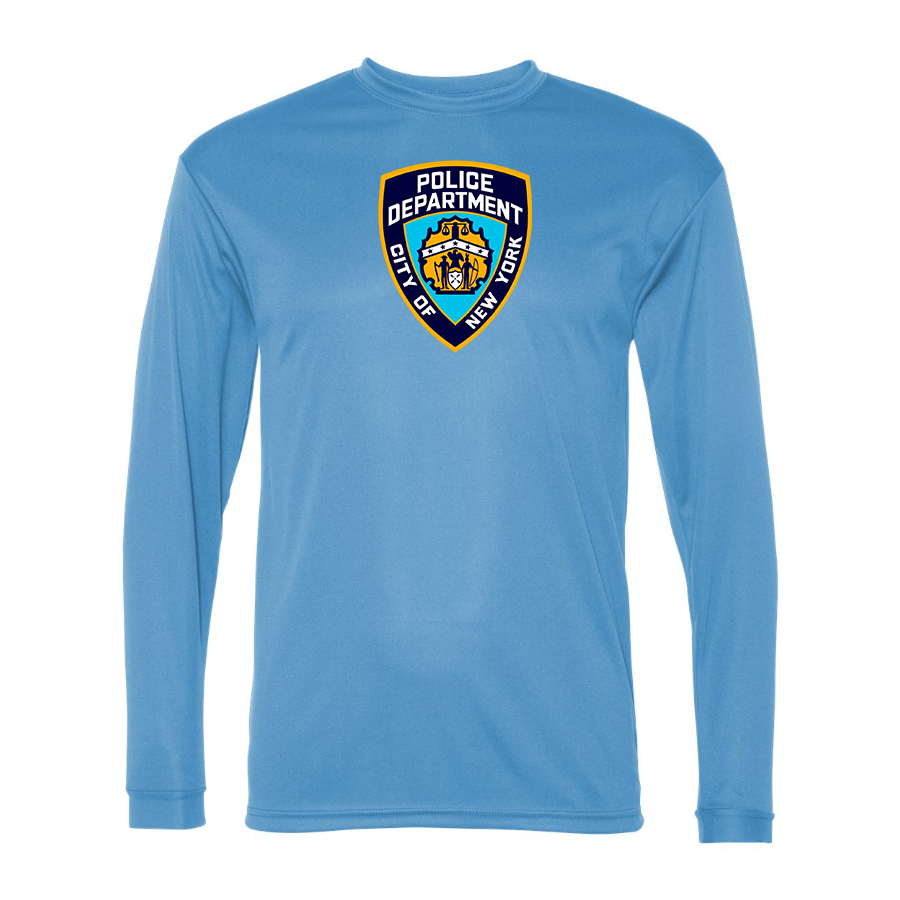 Men's NYPD Polyester Long Sleeve T-Shirt