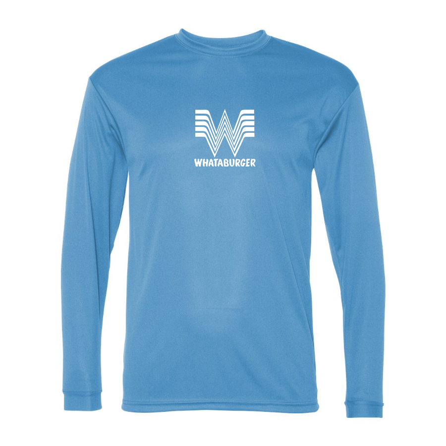 Men's What A Burger Performance Long Sleeve T-Shirt