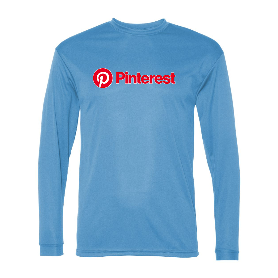 Men's Pinterest Polyester Long Sleeve T-Shirt