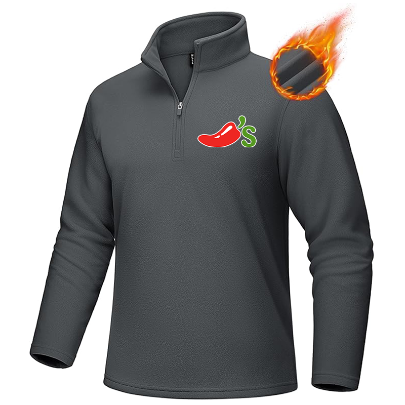Men's Chilis MAGCOMSEN Quarter-Zip Pullover Polar Fleece Sweatshirt Stand Collar Long Sleeve Shirt for Men Thermal Winter Fall