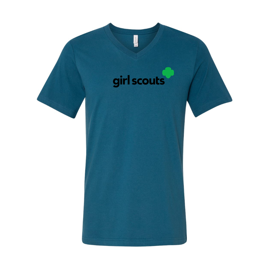 Men's Girl Scouts BELLA  CANVAS  Jersey V-Neck Tee