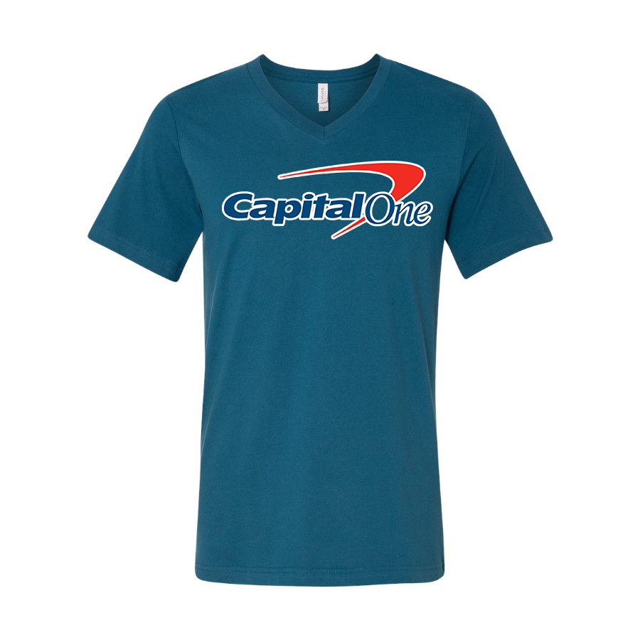 Men's Capital One  BELLA  CANVAS  Jersey V-Neck Tee