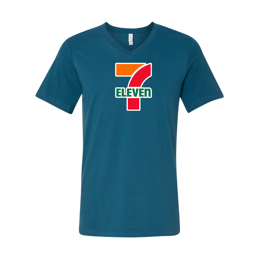 Men's 7-Eleven BELLA  CANVAS  Jersey V-Neck Tee