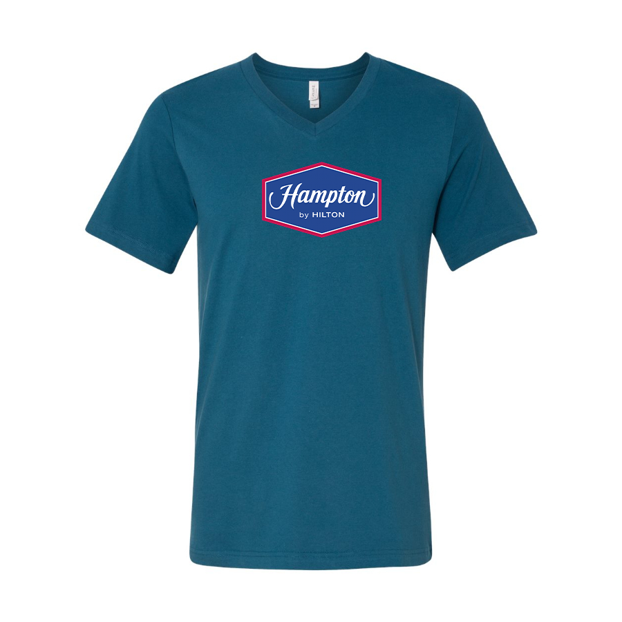 Men's Hampton BELLA  CANVAS  Jersey V-Neck Tee