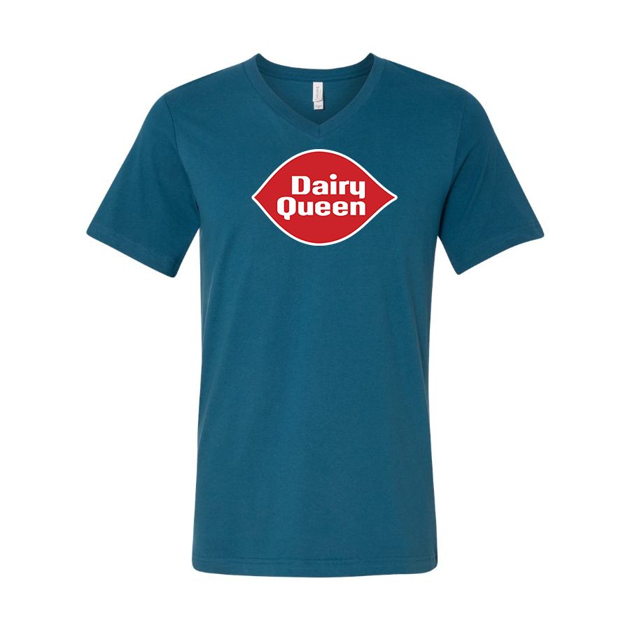 Men's Dairy Queen  BELLA  CANVAS  Jersey V-Neck Tee