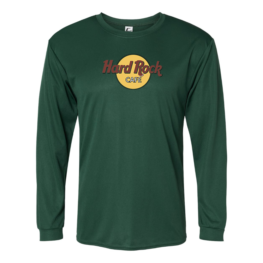 Men's Hard Rock Cafe  Polyester Long Sleeve T-Shirt