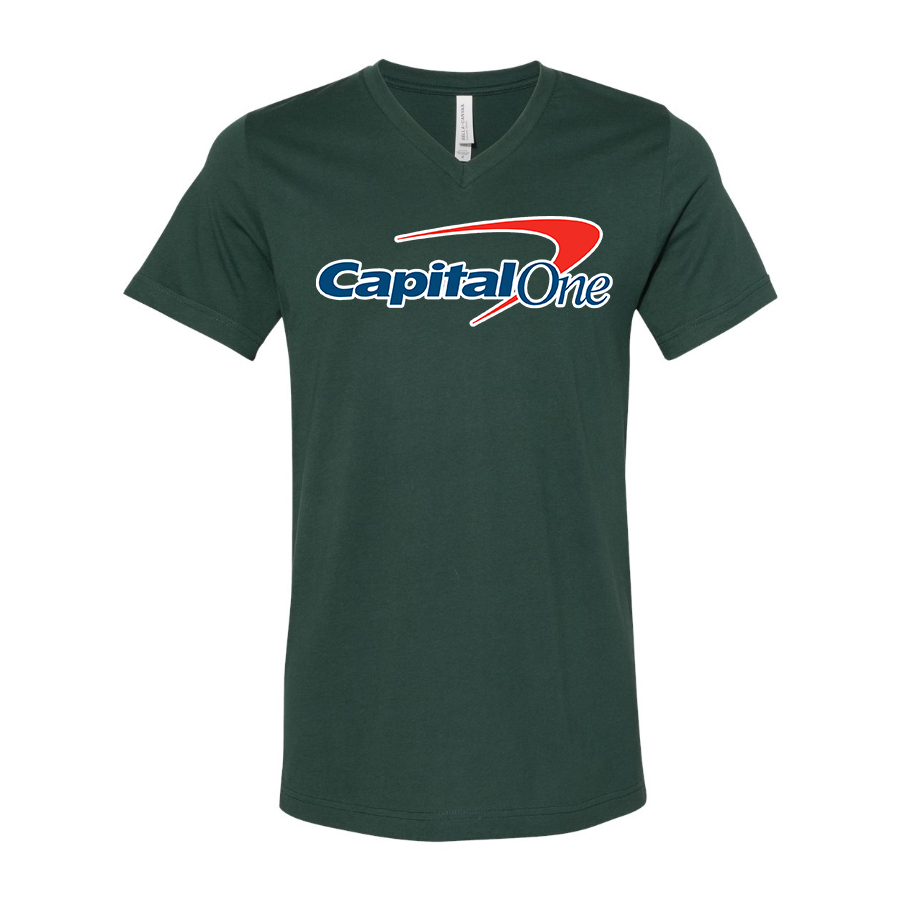 Men's Capital One  BELLA  CANVAS  Jersey V-Neck Tee