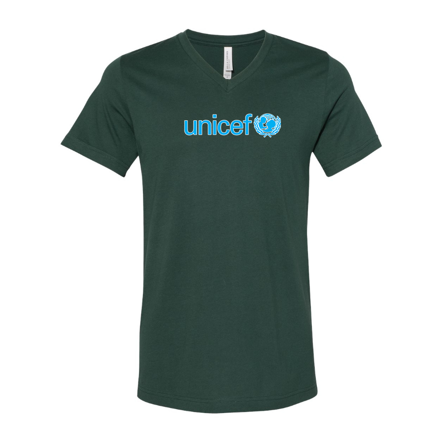 Men's UNICEF BELLA  CANVAS  Jersey V-Neck Tee