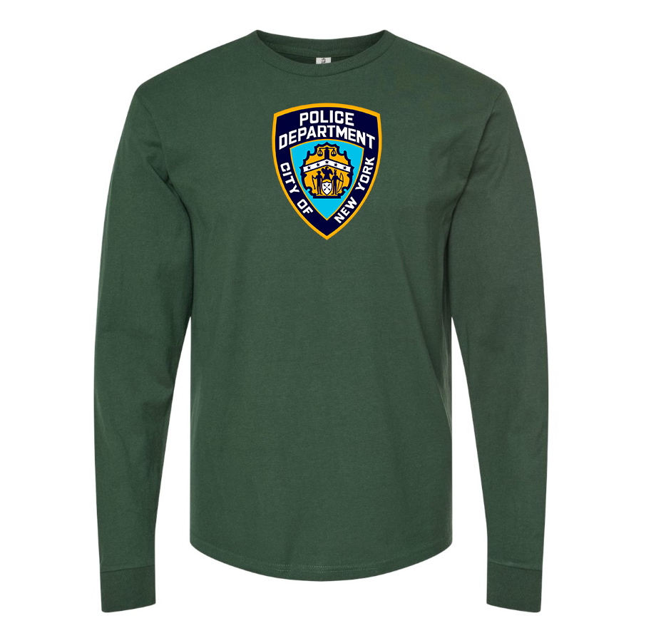 Men's NYPD Cotton Long Sleeve T-Shirt