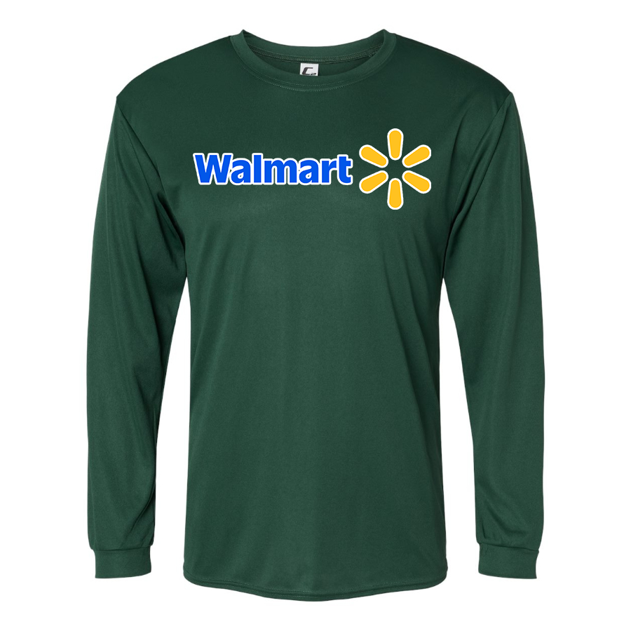 Men's Walmart Polyester Long Sleeve T-Shirt