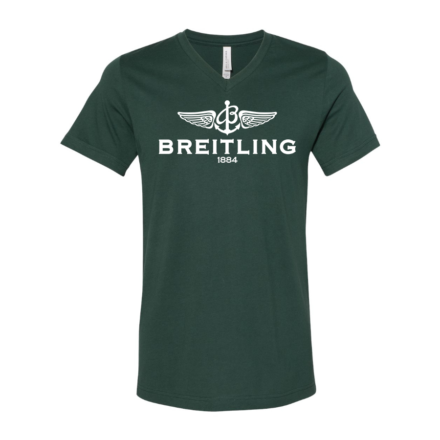 Men's Breitling  BELLA  CANVAS  Jersey V-Neck Tee