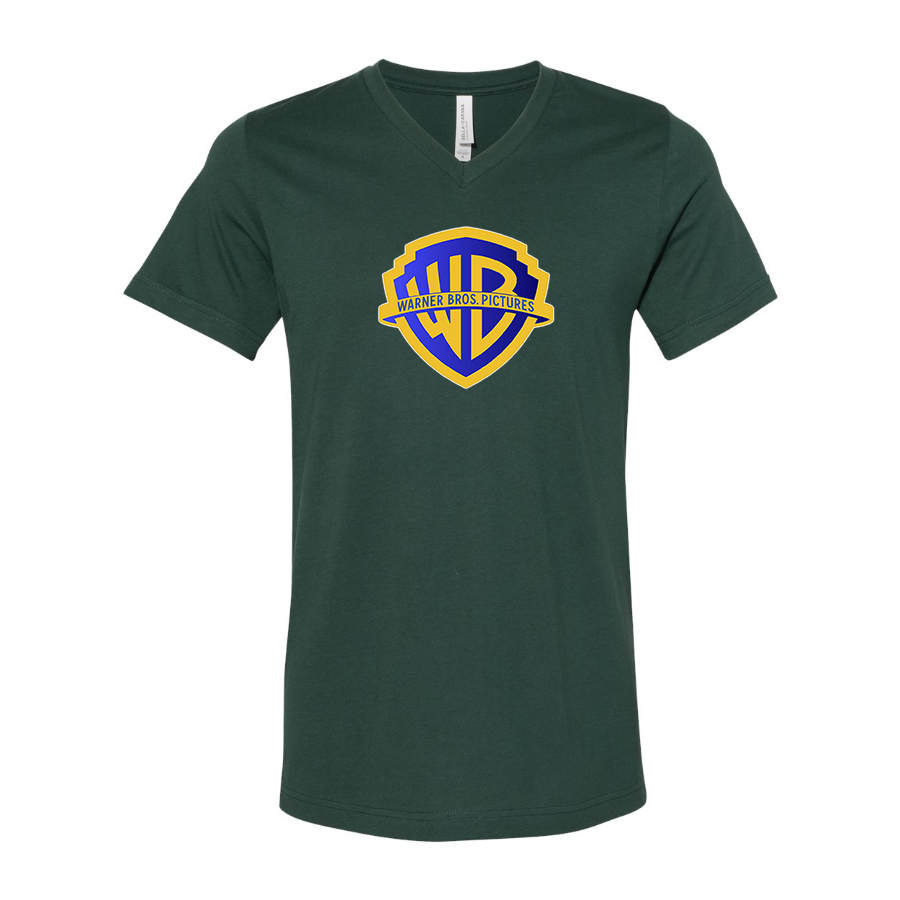 Men's Warner Bros BELLA  CANVAS  Jersey V-Neck Tee