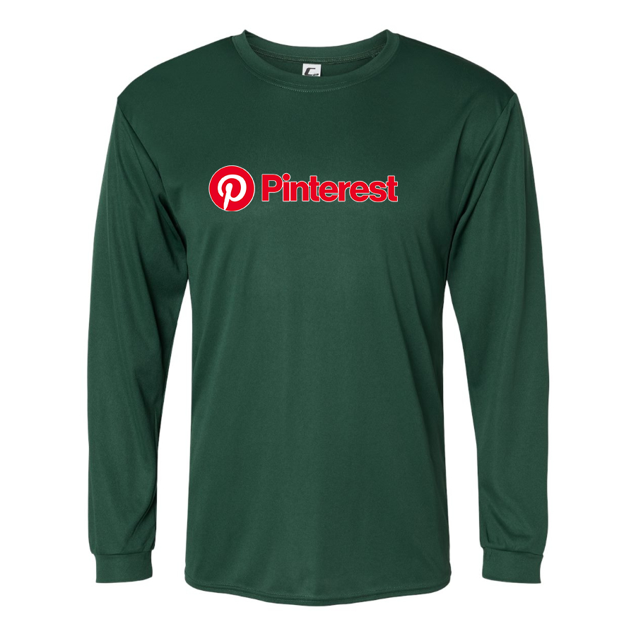 Men's Pinterest Polyester Long Sleeve T-Shirt