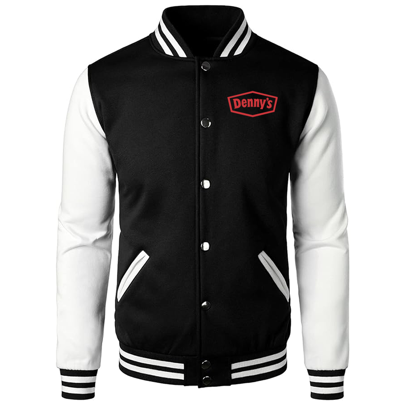 Men's Dennys Varsity Baseball Jacket Cotton Blend Letterman Jackets