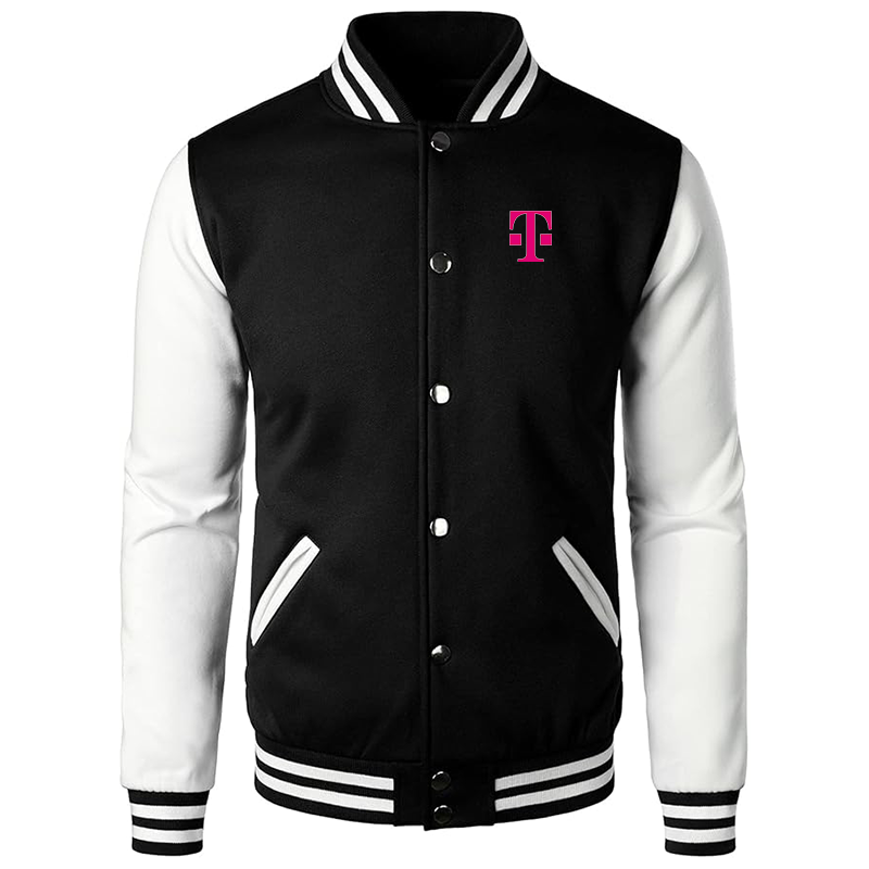 Men's T-Mobile Varsity Baseball Jacket Cotton Blend Letterman Jackets
