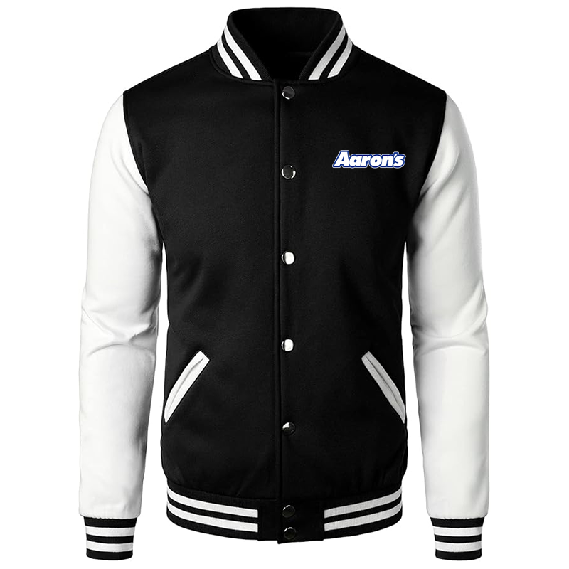 Men's Aarons Varsity Baseball Jacket Cotton Blend Letterman Jackets