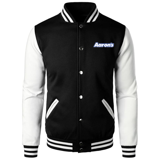 Men's Aarons Varsity Baseball Jacket Cotton Blend Letterman Jackets