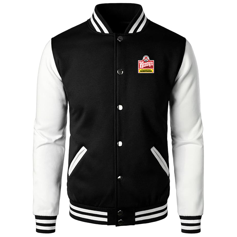 Men's Wendy's Varsity Baseball Jacket Cotton Blend Letterman Jackets