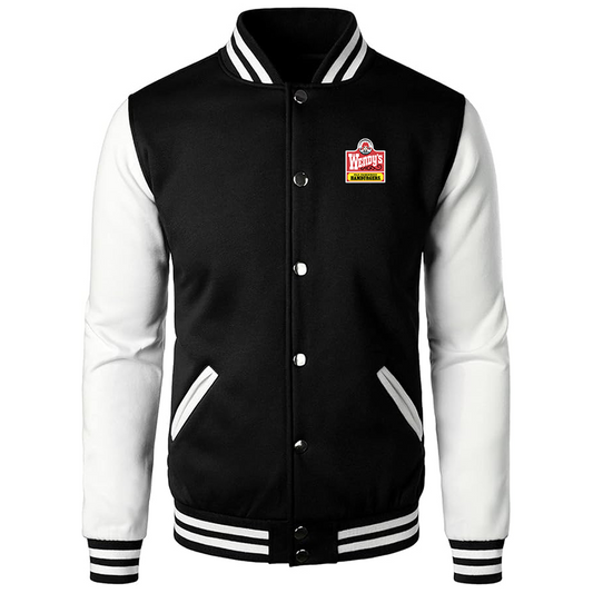 Men's Wendy's Varsity Baseball Jacket Cotton Blend Letterman Jackets