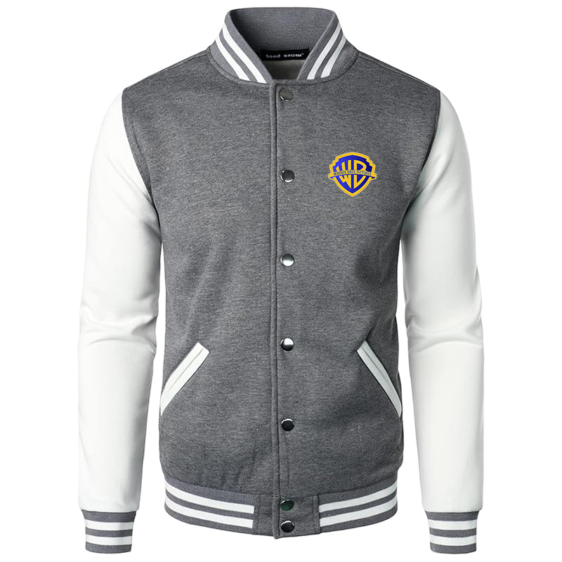 Men's  Warner Bros  Varsity Baseball Jacket Cotton Blend Letterman Jackets