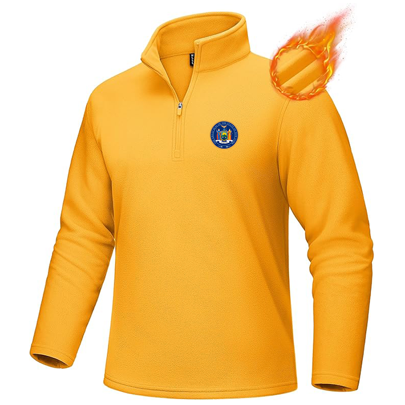 Men's New York  MAGCOMSEN Quarter-Zip Pullover Polar Fleece Sweatshirt Stand Collar Long Sleeve Shirt for Men Thermal Winter Fall