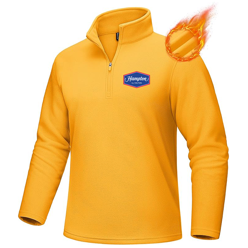 Men's Hampton MAGCOMSEN Quarter-Zip Pullover Polar Fleece Sweatshirt Stand Collar Long Sleeve Shirt for Men Thermal Winter Fall