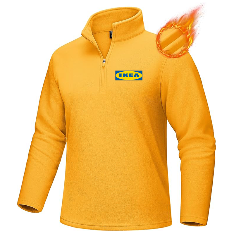 Men's IKEA MAGCOMSEN Quarter-Zip Pullover Polar Fleece Sweatshirt Stand Collar Long Sleeve Shirt for Men Thermal Winter Fall