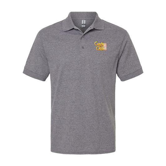 Men's Candy Crush Gildan Dry Blend Jersey Polo