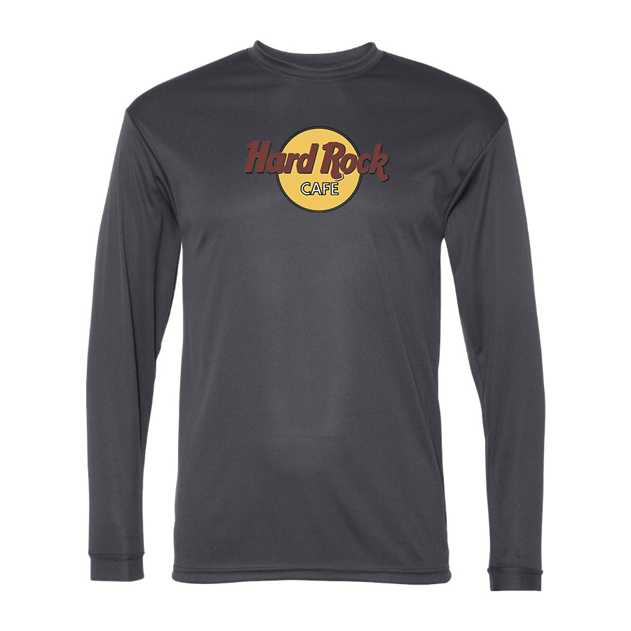 Men's Hard Rock Cafe  Polyester Long Sleeve T-Shirt