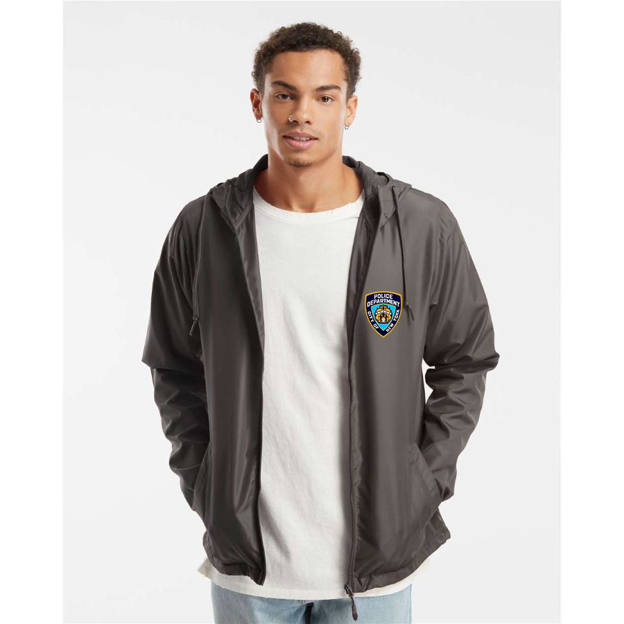 Men's NYPD Independent Trading Co Lightweight Windbreaker Full-Zip Jacket
