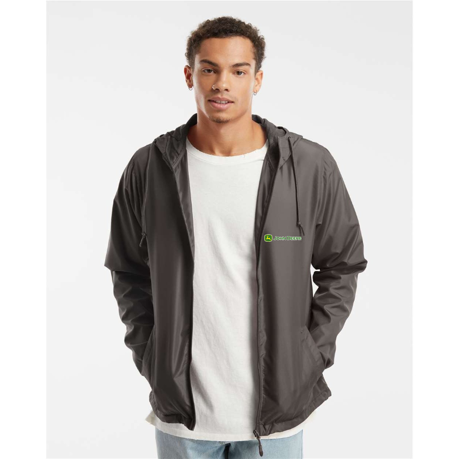 Men's John Deere Independent Trading Co Lightweight Windbreaker Full-Zip Jacket