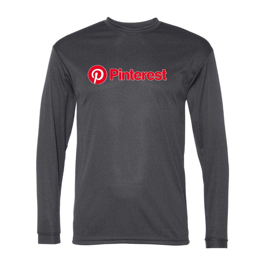 Men's Pinterest Polyester Long Sleeve T-Shirt