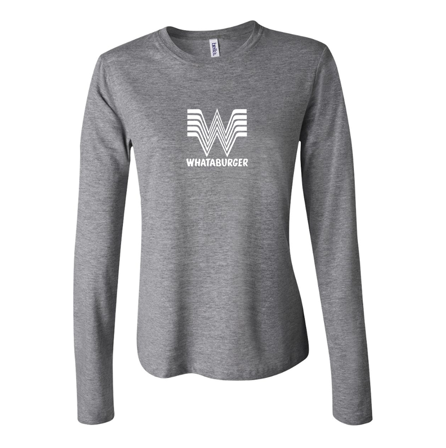 Women's  What A Burger Long Sleeve T-Shirt
