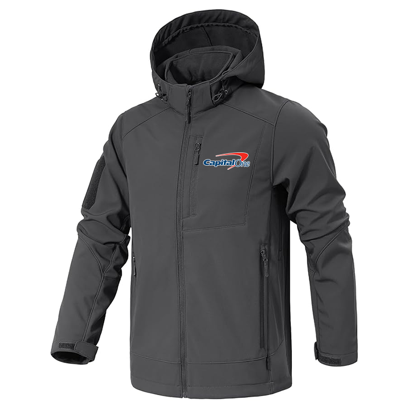 Men's Capital One Jacket Waterproof Hooded Coats Tactical Soft Shell Jackets