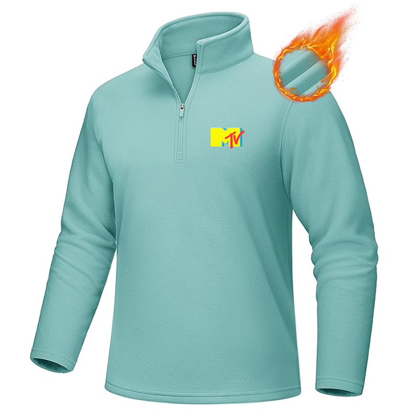 Men's M.T.V MAGCOMSEN Quarter-Zip Pullover Polar Fleece Sweatshirt Stand Collar Long Sleeve Shirt for Men Thermal Winter Fall