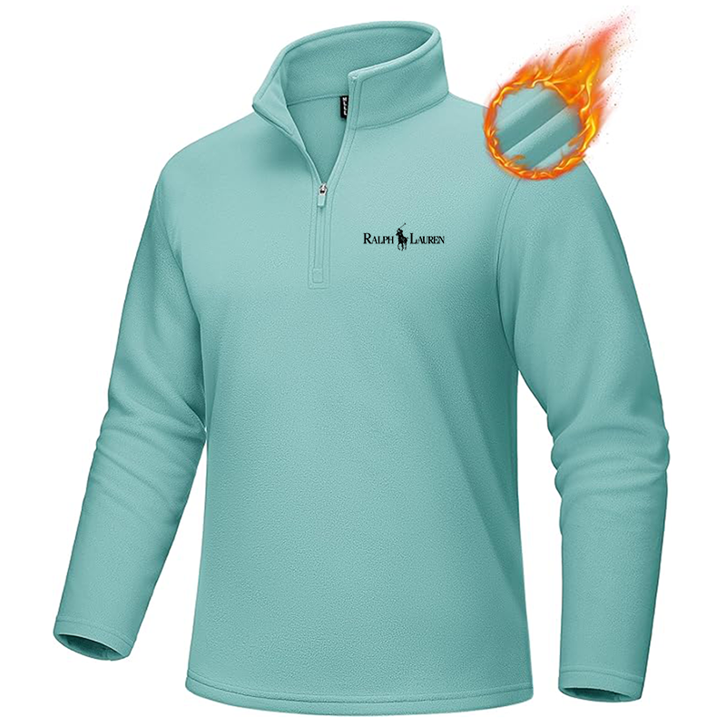Men's  Polo Ralph Lauren MAGCOMSEN Quarter-Zip Pullover Polar Fleece Sweatshirt Stand Collar Long Sleeve Shirt for Men Thermal Winter Fall