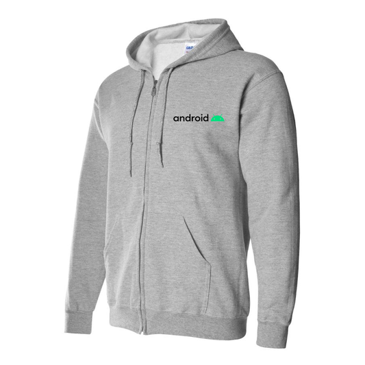 Men's Android   Zipper Hoodie