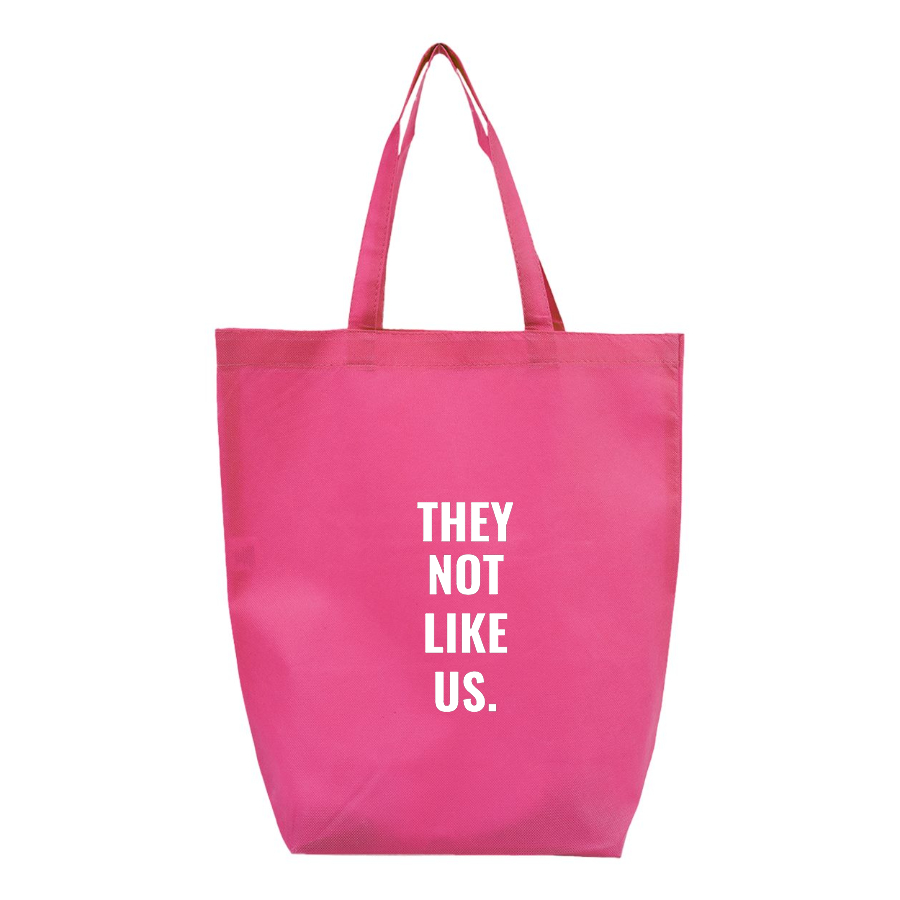 They not like us Q-Tees  Non-Woven Gusset Bottom Tote